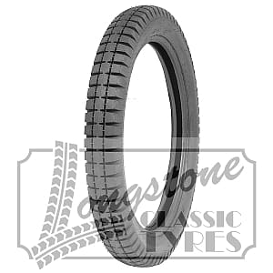 A motorcycle tire on a white background.