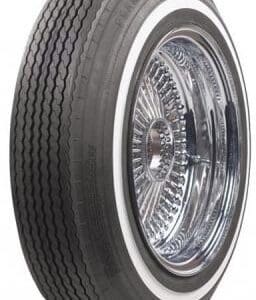 A tire with alloys on a white background.