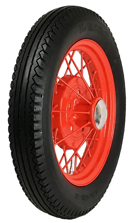 A 525 21 LUCAS Olympic Tread Blackwall wheel on a white background.