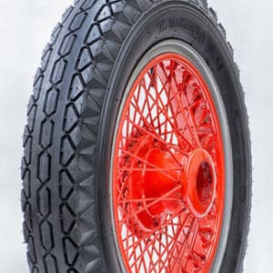 A 600 20 LUCAS Blackwall tire on a white background.