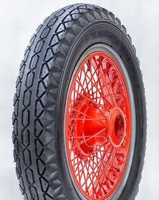 A 600 20 LUCAS Blackwall tire on a white background.