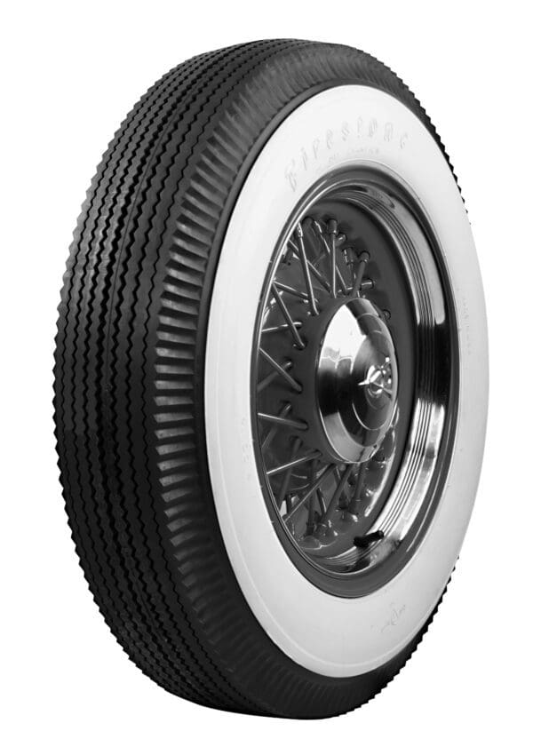 A white and black tire on a white background.