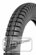 An image of a motorcycle tire on a white background.
