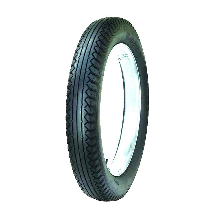Vintage motorcycle tire with whitewall