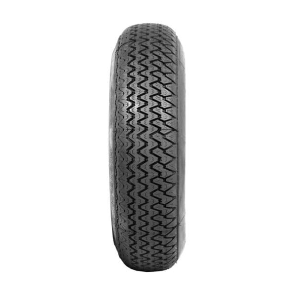 A black Michelin 155HR15 XAS FF tire on a white background.