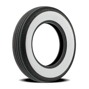 Vintage whitewall tire right side view