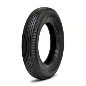 Black car tire with visible tread pattern.